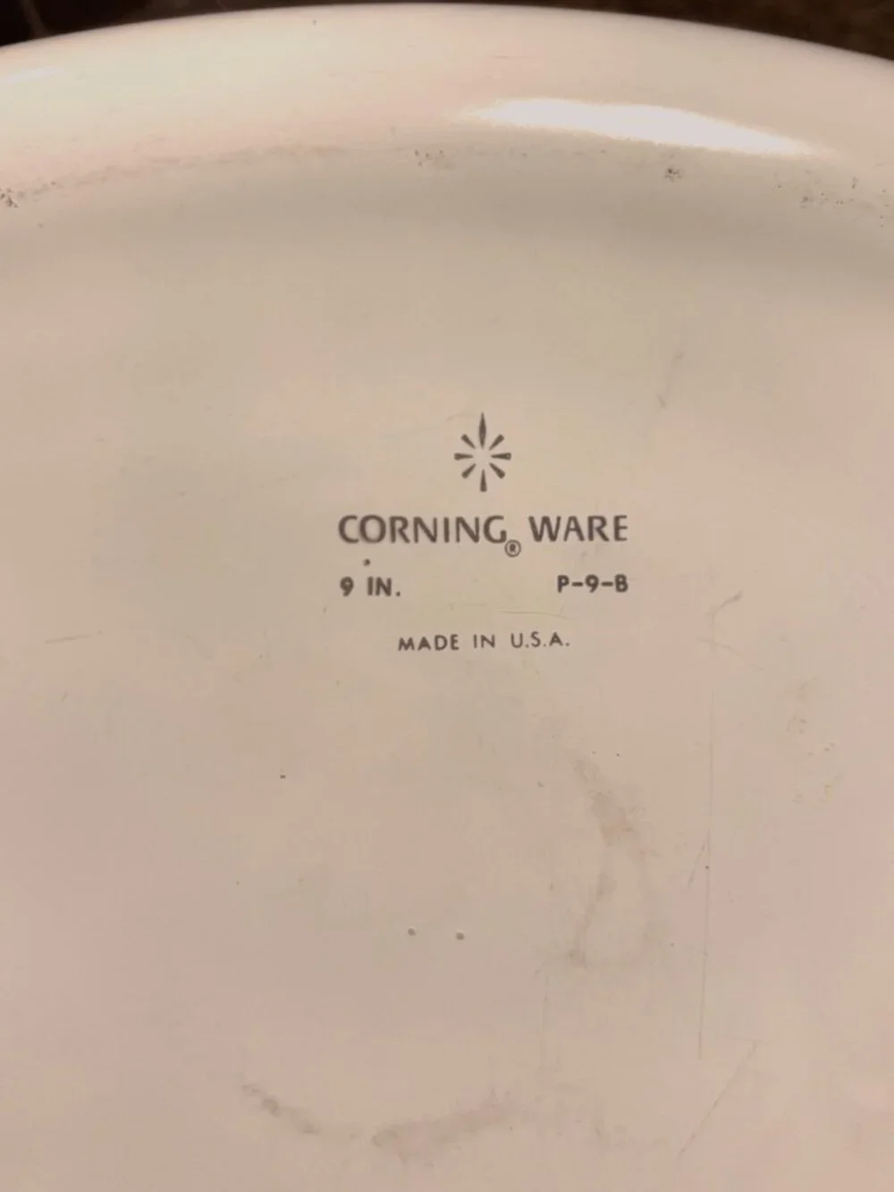 Vintage CorningWare P-9-B 9-Inch Square Casserole Dish with Lid - Excellent Cond